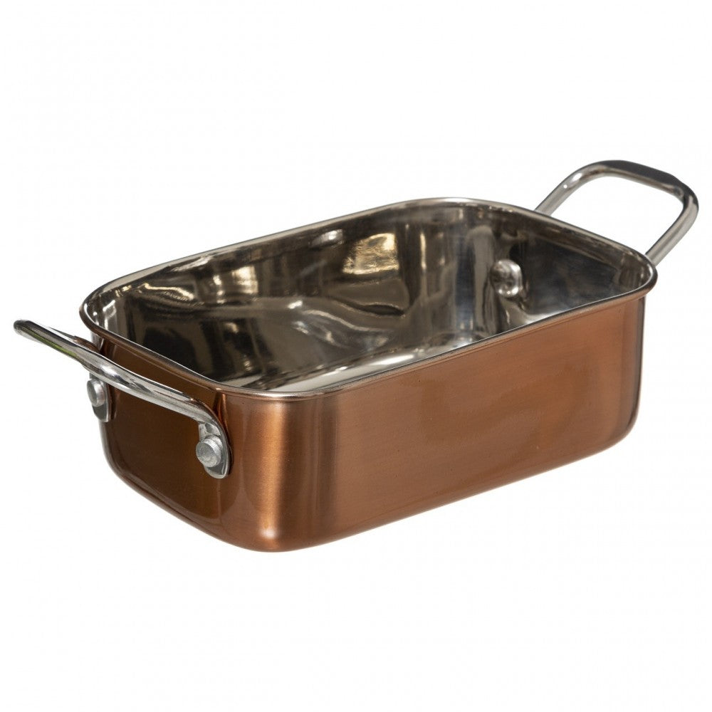 Vas servire Cooper Line Mini-Tava, inox, 14 x 10 x H 4.5 cm