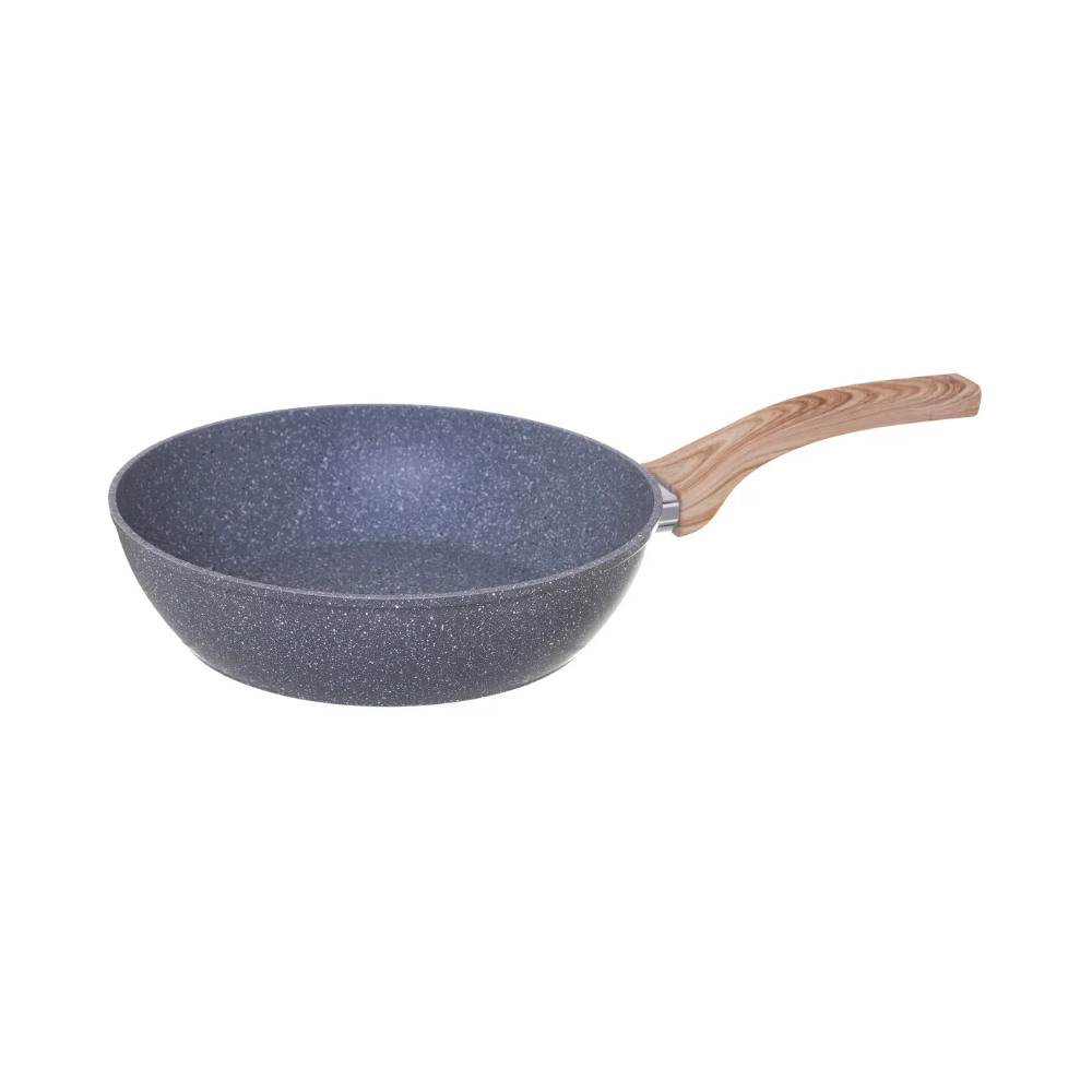 Tigaie Wok Forge, granit, 24 x 11.5 cm, cu inductie, cu capac