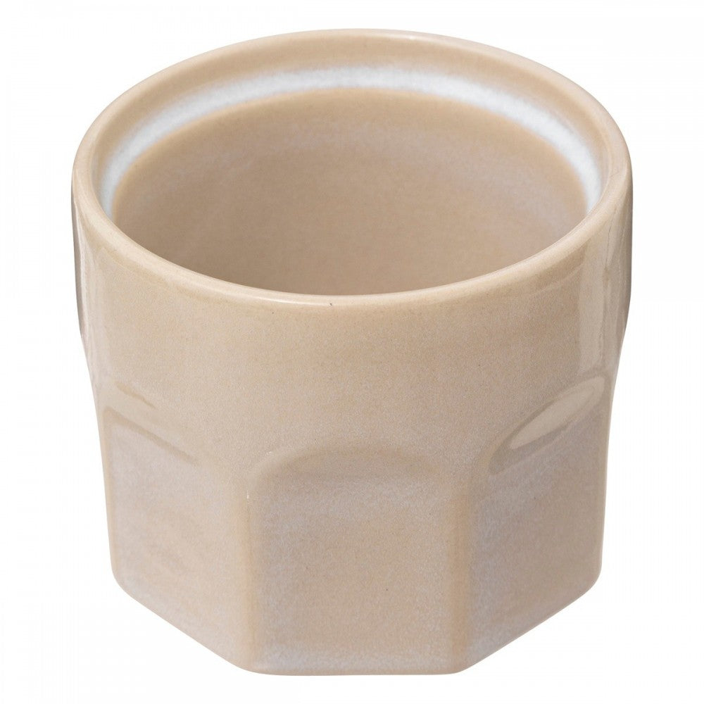 Zaharnita Roma White Crem, ceramica, 8 x H 8.8 cm