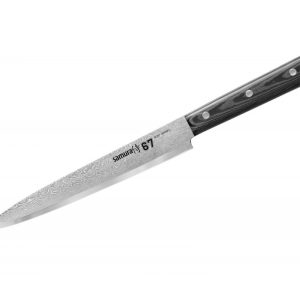 Cutit feliat, Samura Damascus 67, Otel carbon, 19.5 cm