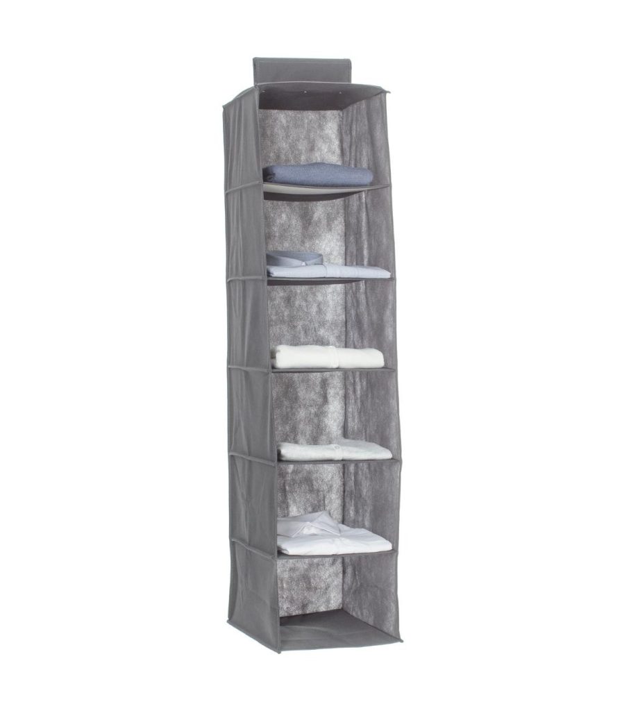 Organizator haine 5FIVE, gri antracit, 30x30x120 cm