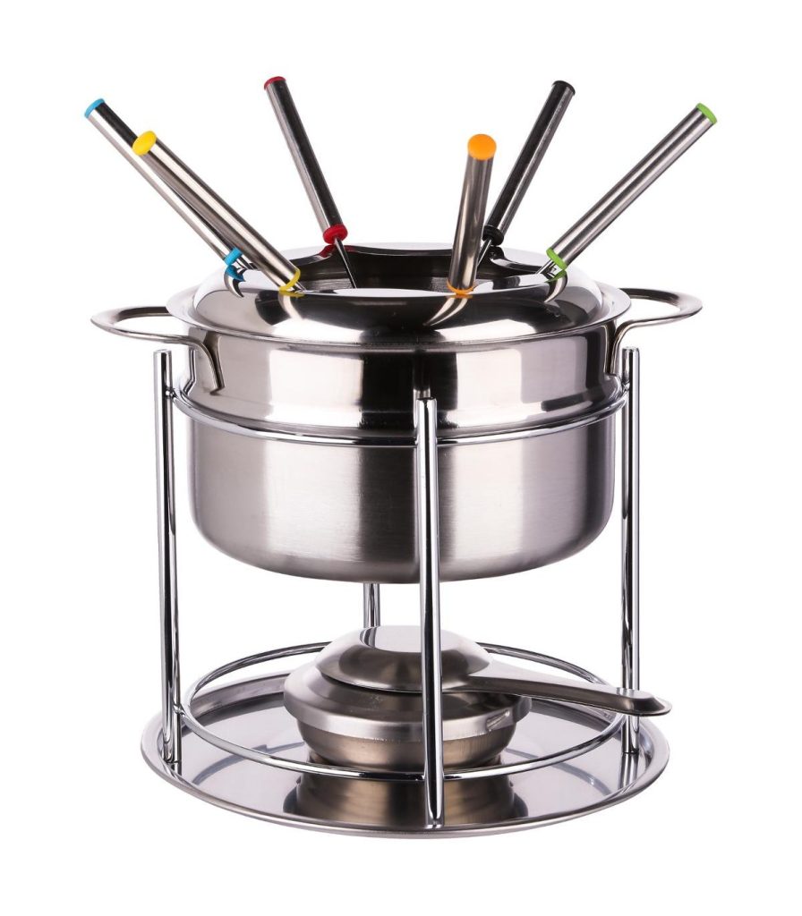 Set servire Fondue SG, inox, 6 persoane, 19 x 17 cm