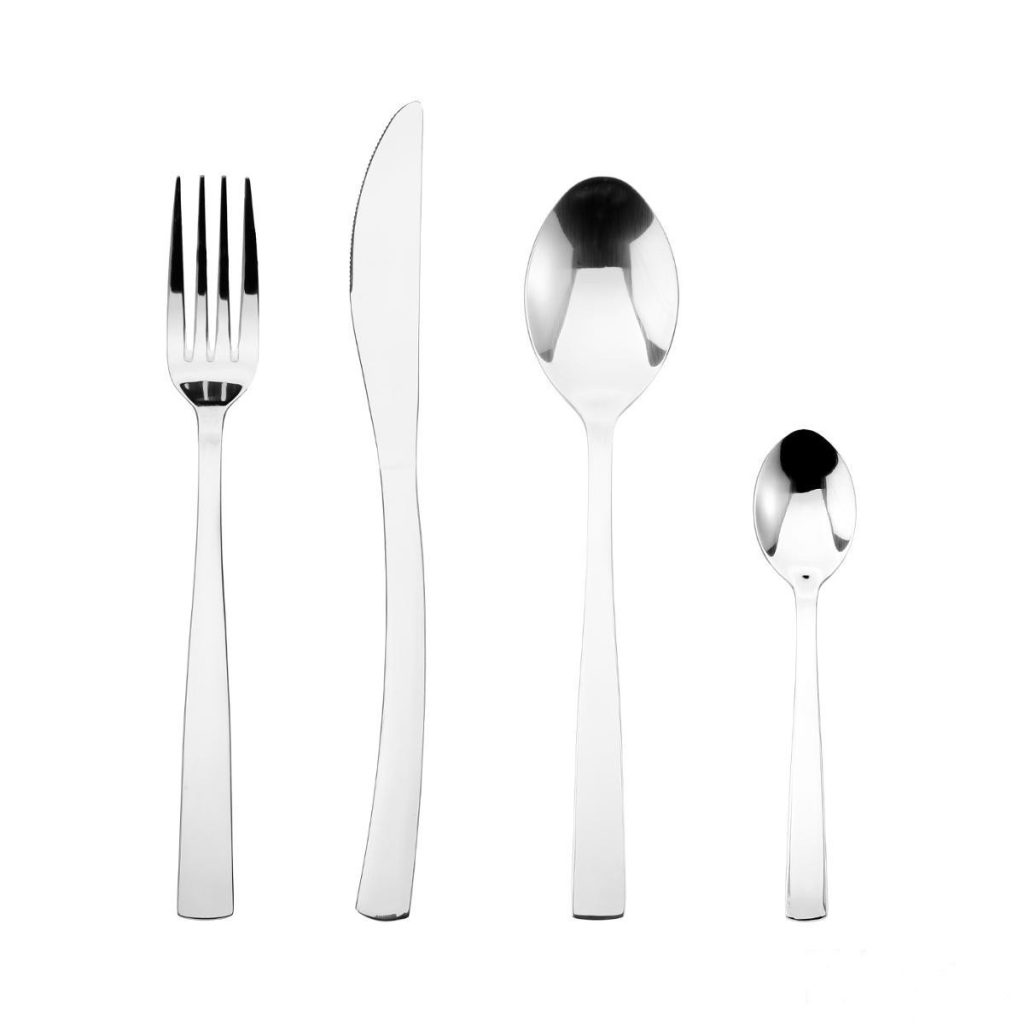 Set tacamuri OLIMPE, inox, 24 piese