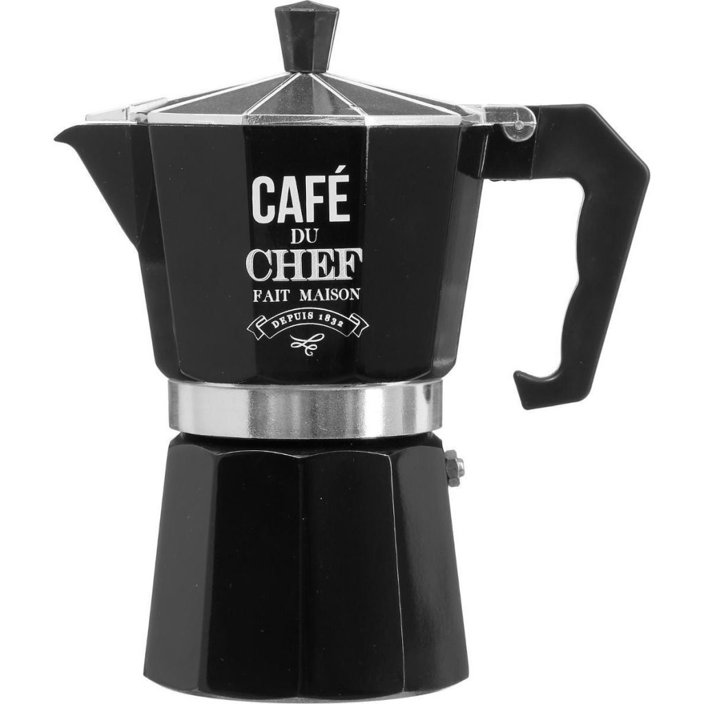 Cafetiera SG din aluminiu, 375 ml, negru