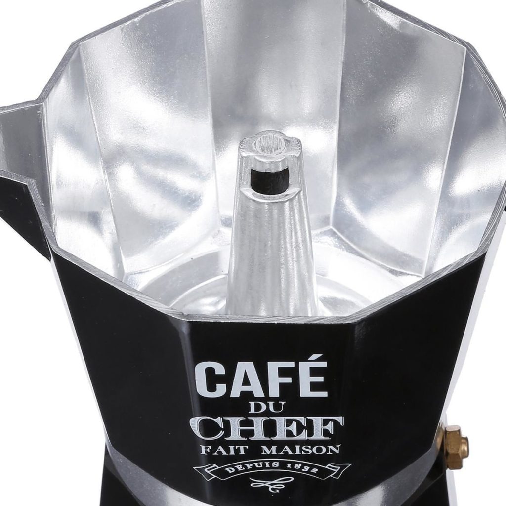 Cafetiera SG din aluminiu, 375 ml, negru