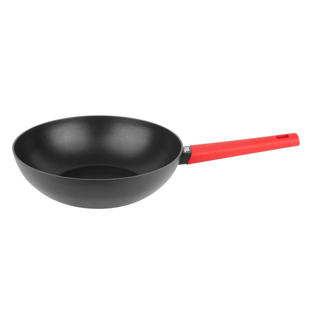 Tigaie Wok Pal Premium Red, aluminiu, interior ILAG+, 27.9 cm