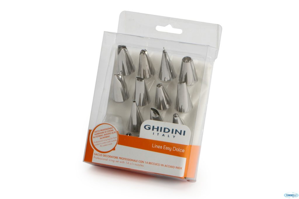 Set ornare Ghidini Linea Dolce, pos 28 cm, 14 duiuri inox