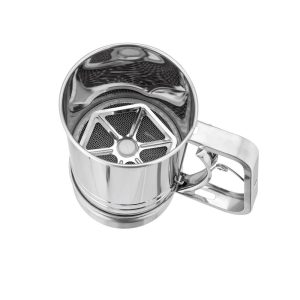 Sita cana Altom, inox, faina, zahar, 9.2 x H. 10.5 cm