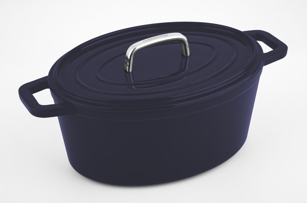 Cratita Roaster CS Alpen Dark Blue, fonta emailata, 31x23.5 cm