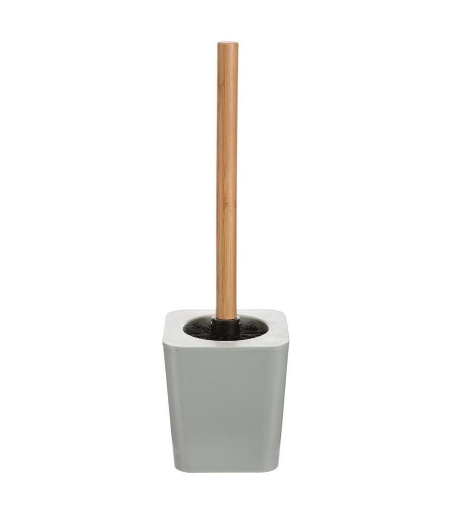 Perie WC Natureo Blanc, maner bambus, 11.6x38 cm