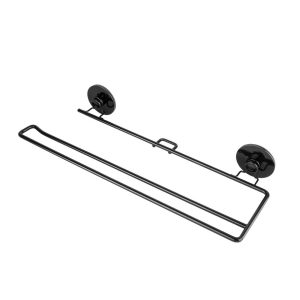 Suport Rola hartie AWD Black Wall, otel, 2.5x33.4x11.4 cm