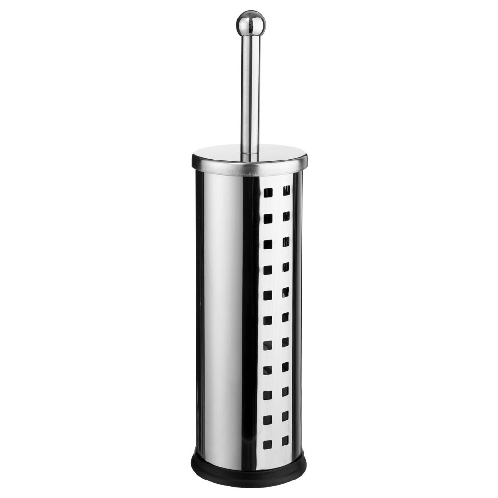 Perie WC Cube, inox, 10x28 cm