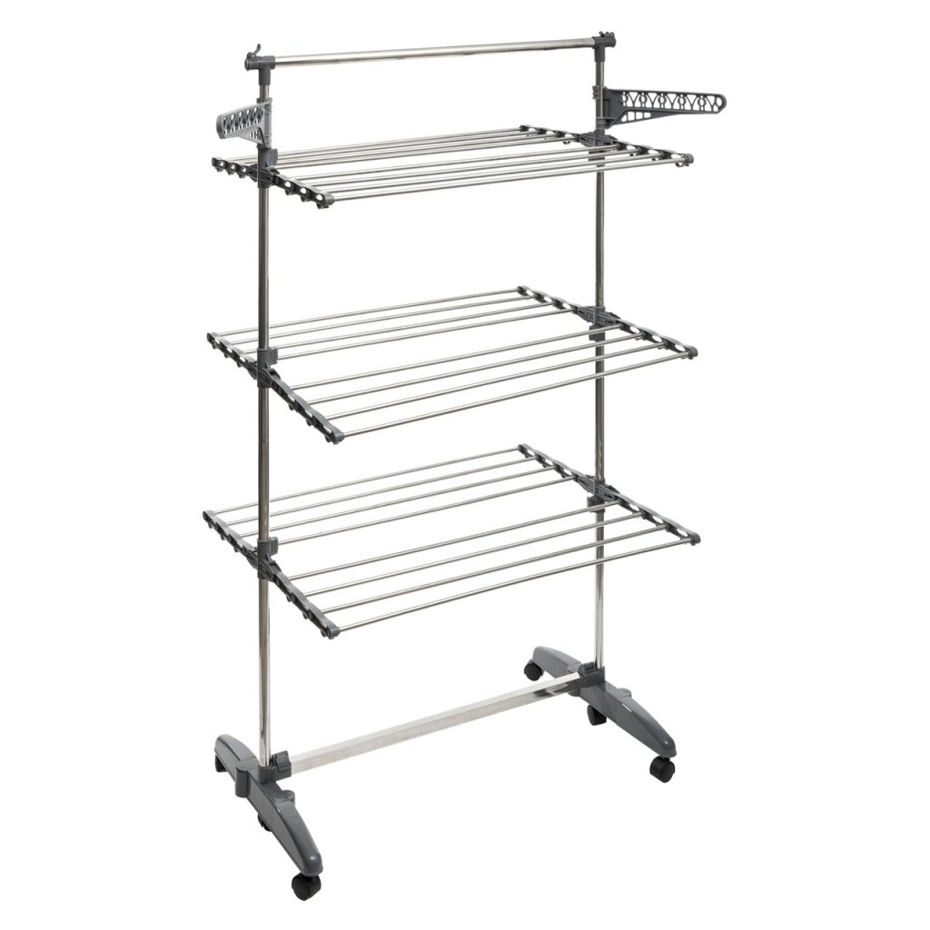 Uscator rufe Nubie Plus, inox, 24 metri, 170x66x153 cm