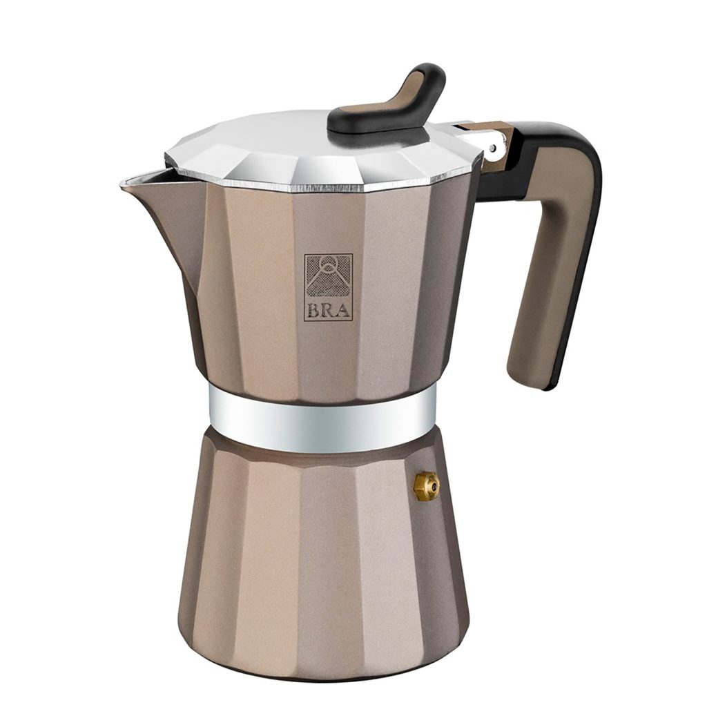 Espressor aragaz BRA Titanium, aluminiu, 12 portii