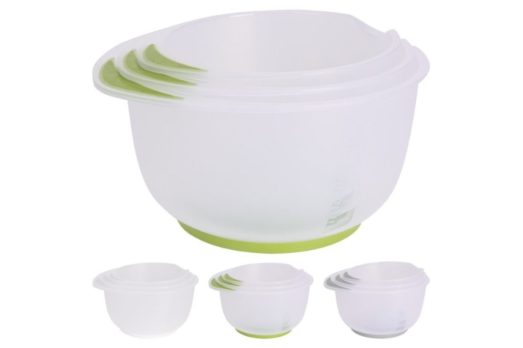 Set 3 boluri Excellent, fara BPA, 16/19/22cm- 1.5/2/2.5 L, plastic