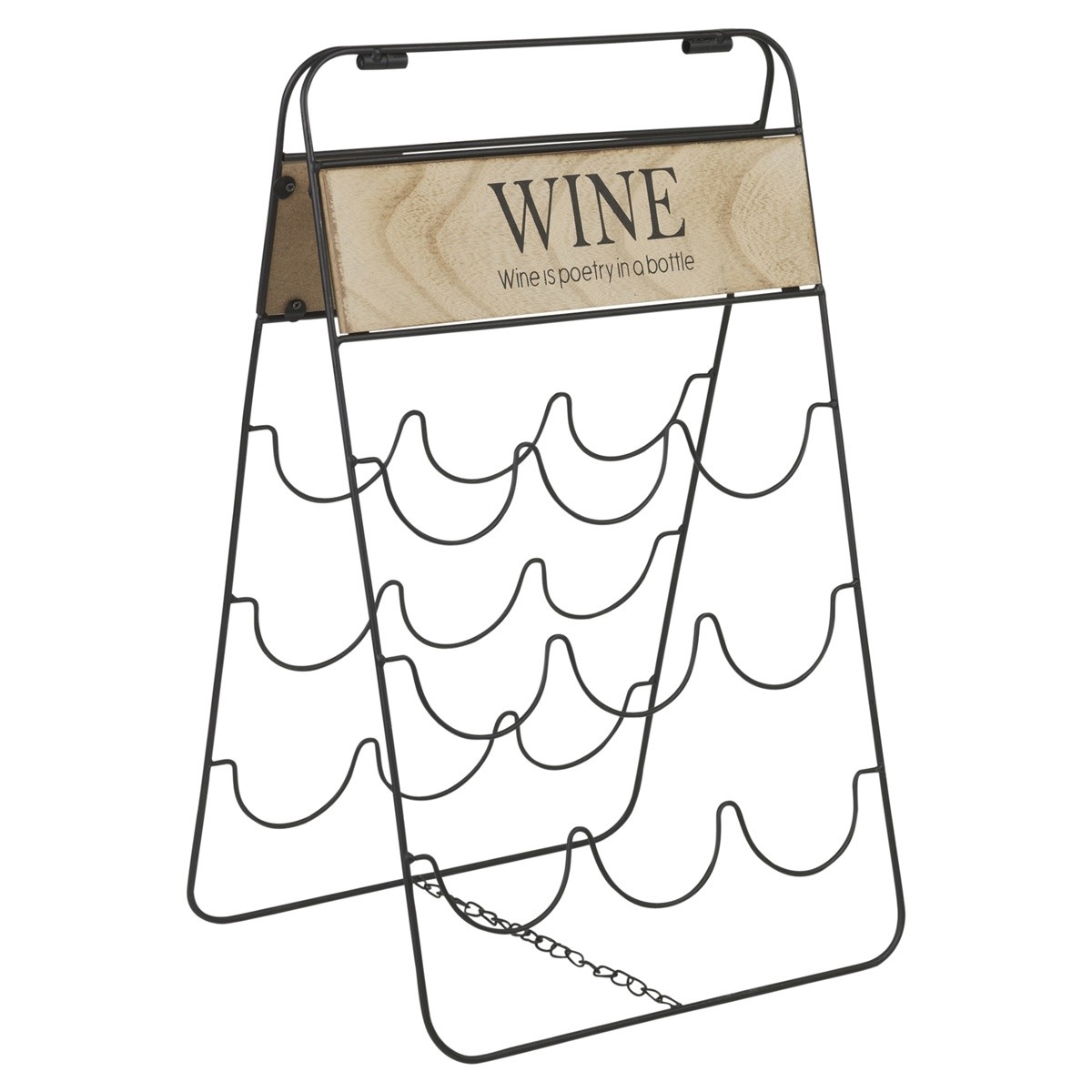 Suport sticle vin, Excellent Metal Deco, 30x26x49 cm