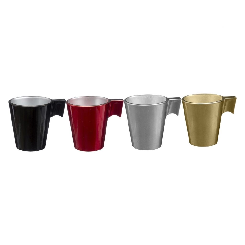 Set 4 cupe Espresso Irisse, 80 ml, sticla