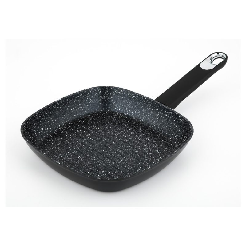 Tigaie Grill Marburg+, aluminiu, invelis Procalon Plus, 24X24 cm