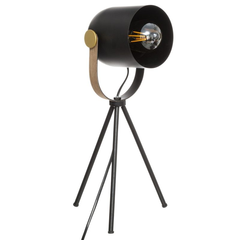 Lampadar Dark Zone, metal, negru, inaltime 45 cm, 18 x D. 16 x H. 45 cm, E27, max 25 w