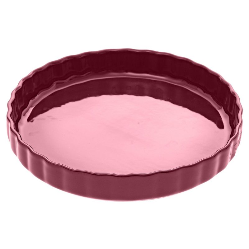 Forma Tarta Nice, rosu, ceramica, 28x4 cm, 2.3 l