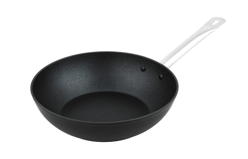 Tigaie Wok Stellaris Profi, aluminiu, interior antiaderent Procalon Plus, 24x7 cm