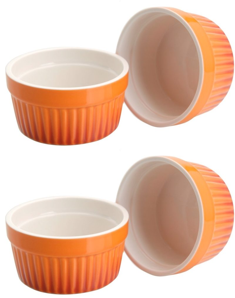 Set 4 ramekin Orange, portelan, 9x4.6 cm