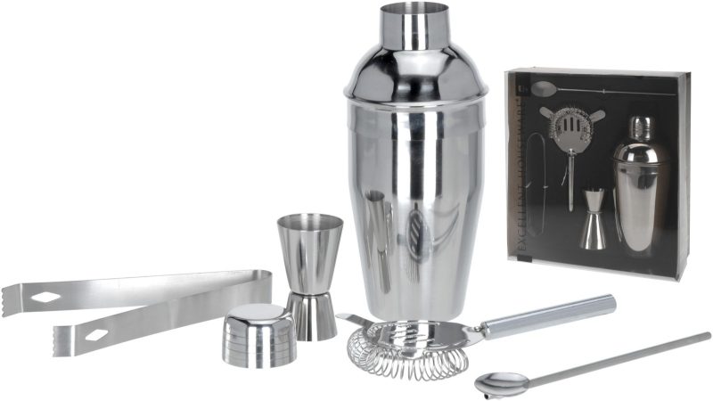 Set shaker Excellent, 5 piese, inox, 23,5x10x29 cm