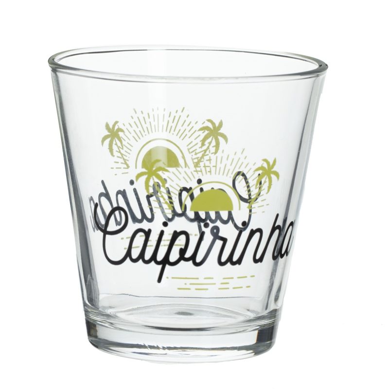 Set 6 pahare Caipirinha, sticla, 250 ml, 8.5x8.8 cm