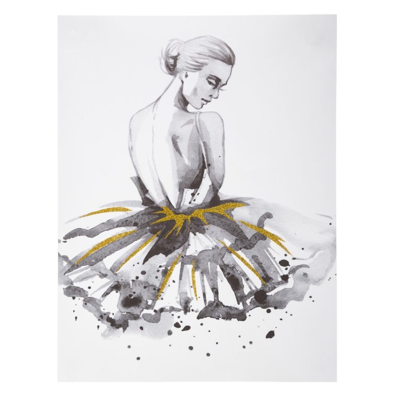 Sticker ILLU Danseuse Gold, 30x40 cm