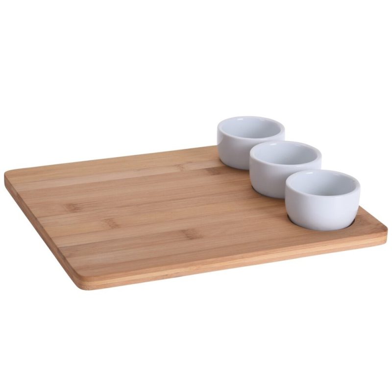 Set servire Sushi Saporo, bambus, 28x24 cm