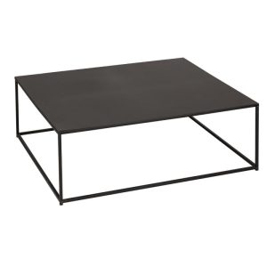 Masa cafea Gota, metal, negru, 100x100xH33 cm, 15 kg