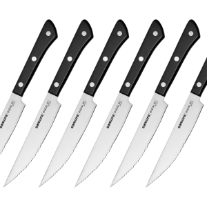 Set 6 cutite friptura Samura Harakiri, otel japonez, 13 cm