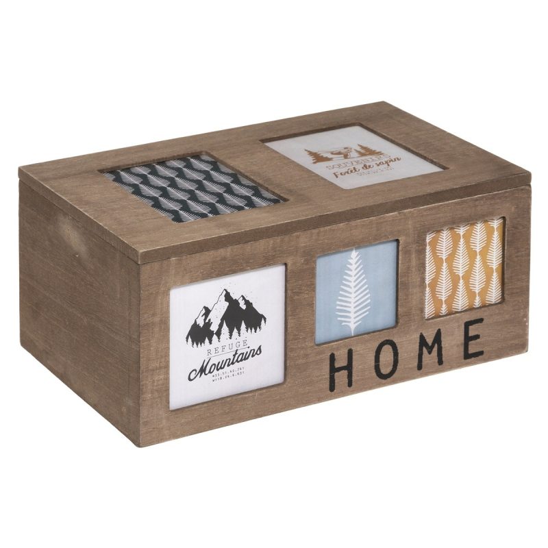 Cutie decorativa The home, MDF, 28 x 18 x H 12.5 cm