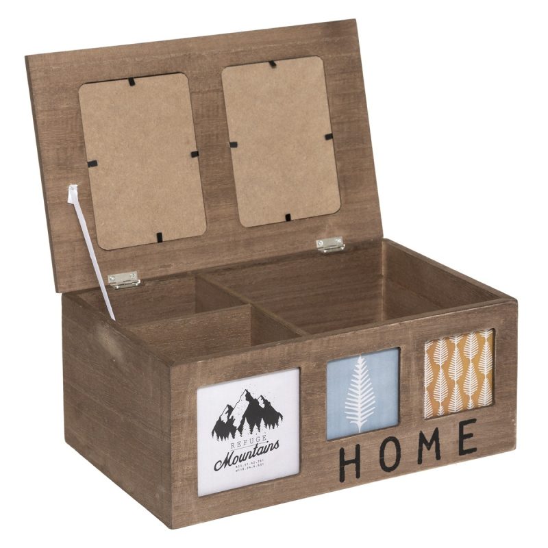 Cutie decorativa The home, MDF, 28 x 18 x H 12.5 cm